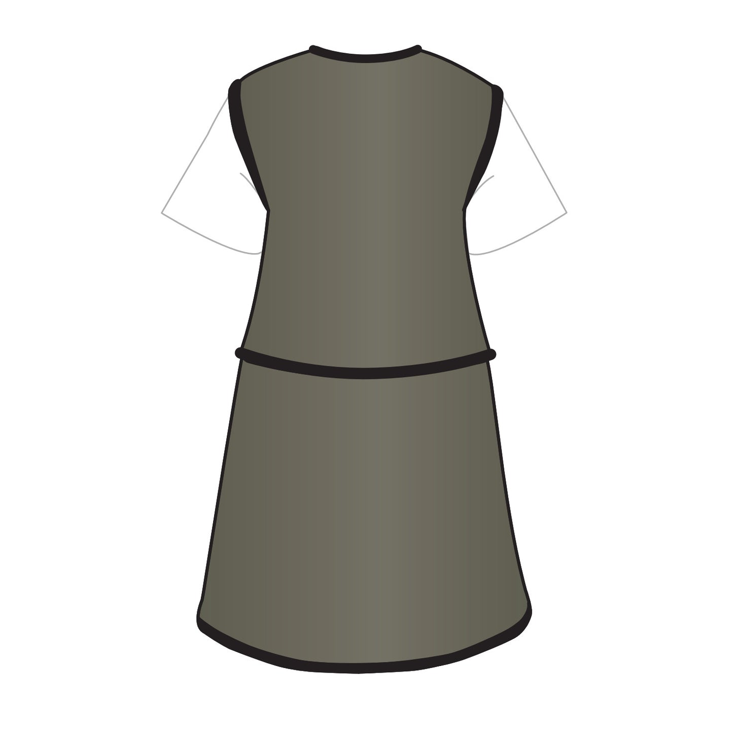 Grab ‘n Go Vest/Kilt Set, Male, Ultralight Lead-Free, Charcoal, X-Large