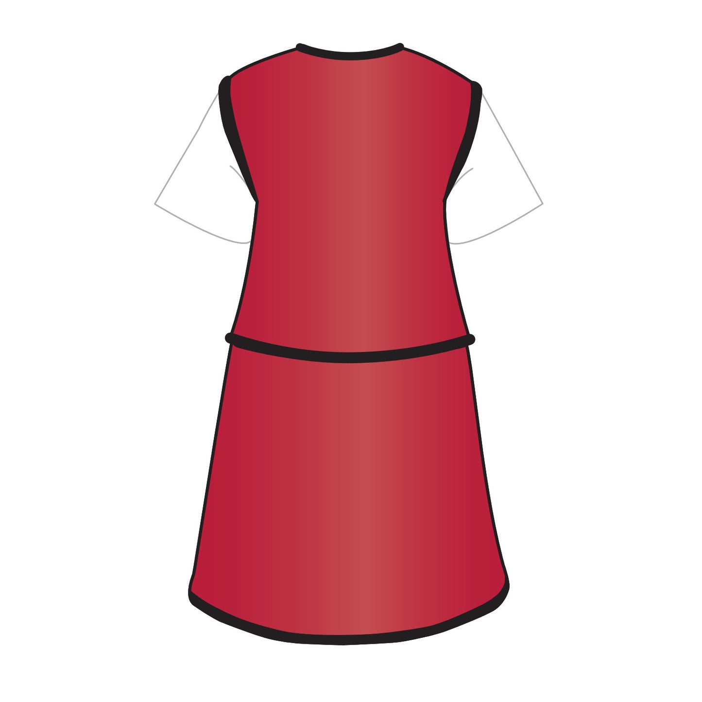 Grab ‘n Go Vest/Kilt Set, Male, Lightweight Lead, Scarlet, Medium