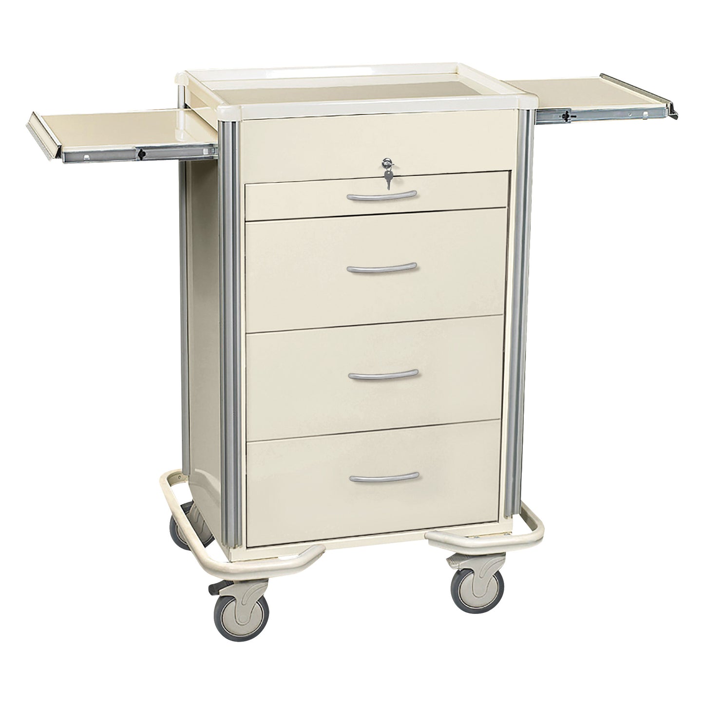 Select Series 4-Drawer Isolation Cart, Key Lock, Two-Tone Beige