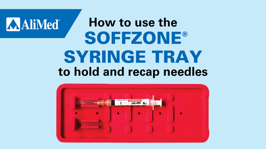 How to use the Soffzone® Syringe Tray to hold and recap needles