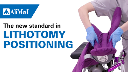 demonstartion of kyra lithotomy stirrups
