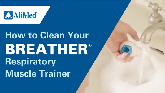 showing how to clean the breather respiratory trainer