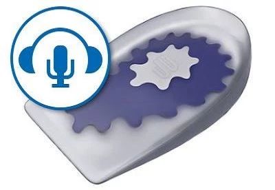 viscospot heel cushion with alitalks podcast logo