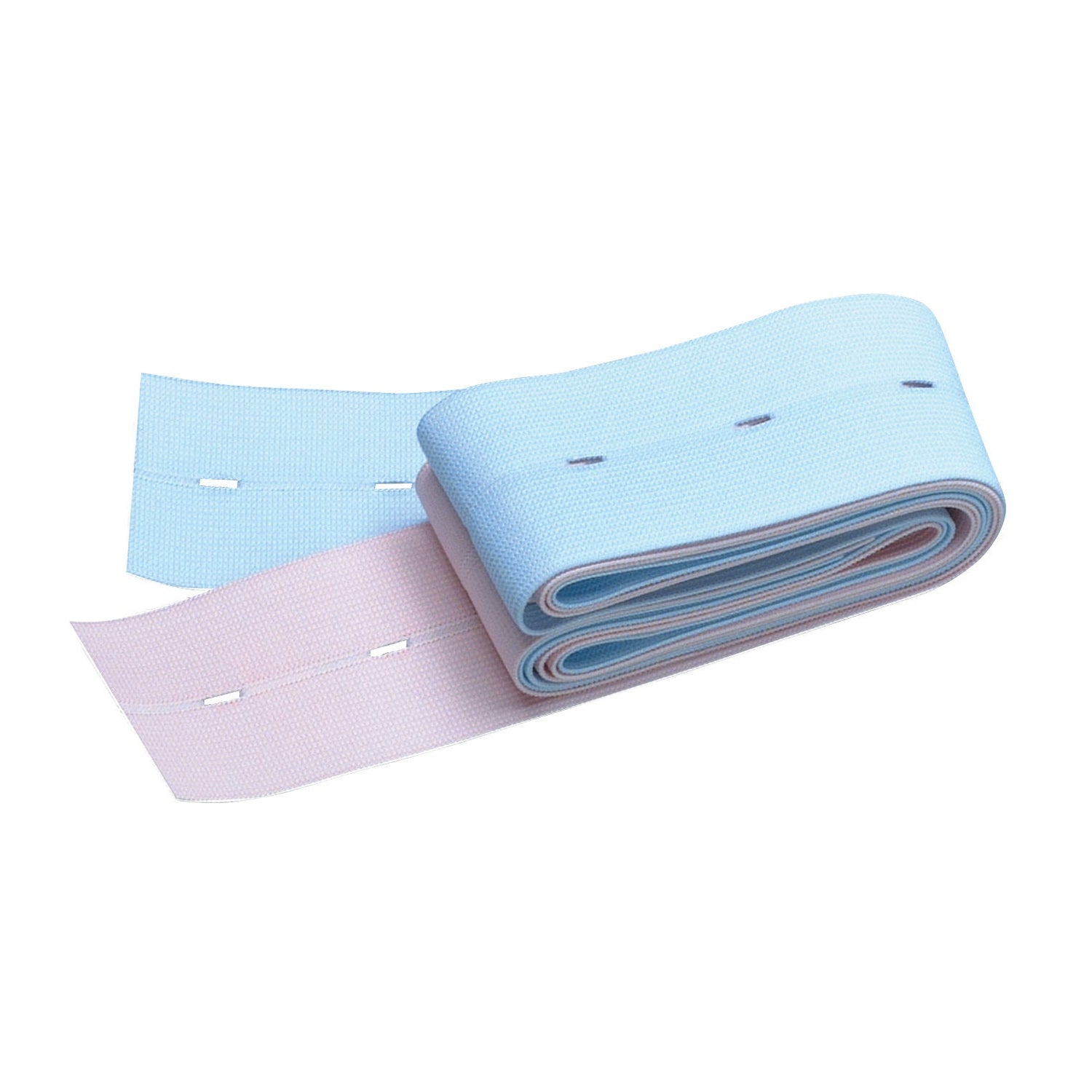 An image of blue and pink fetal monitoring belts representing maternity and dopplers category