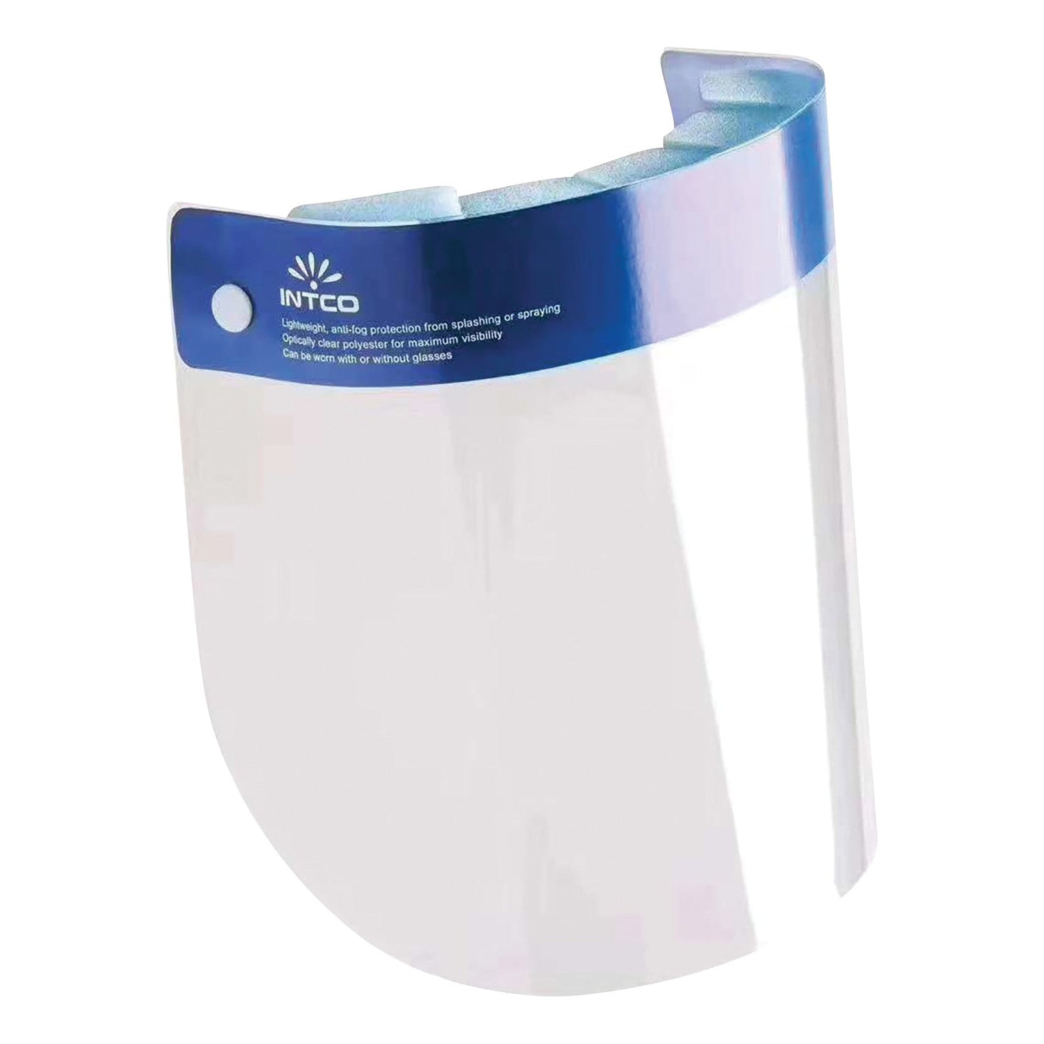 A plastic full-face shield representative of eye & face protection category