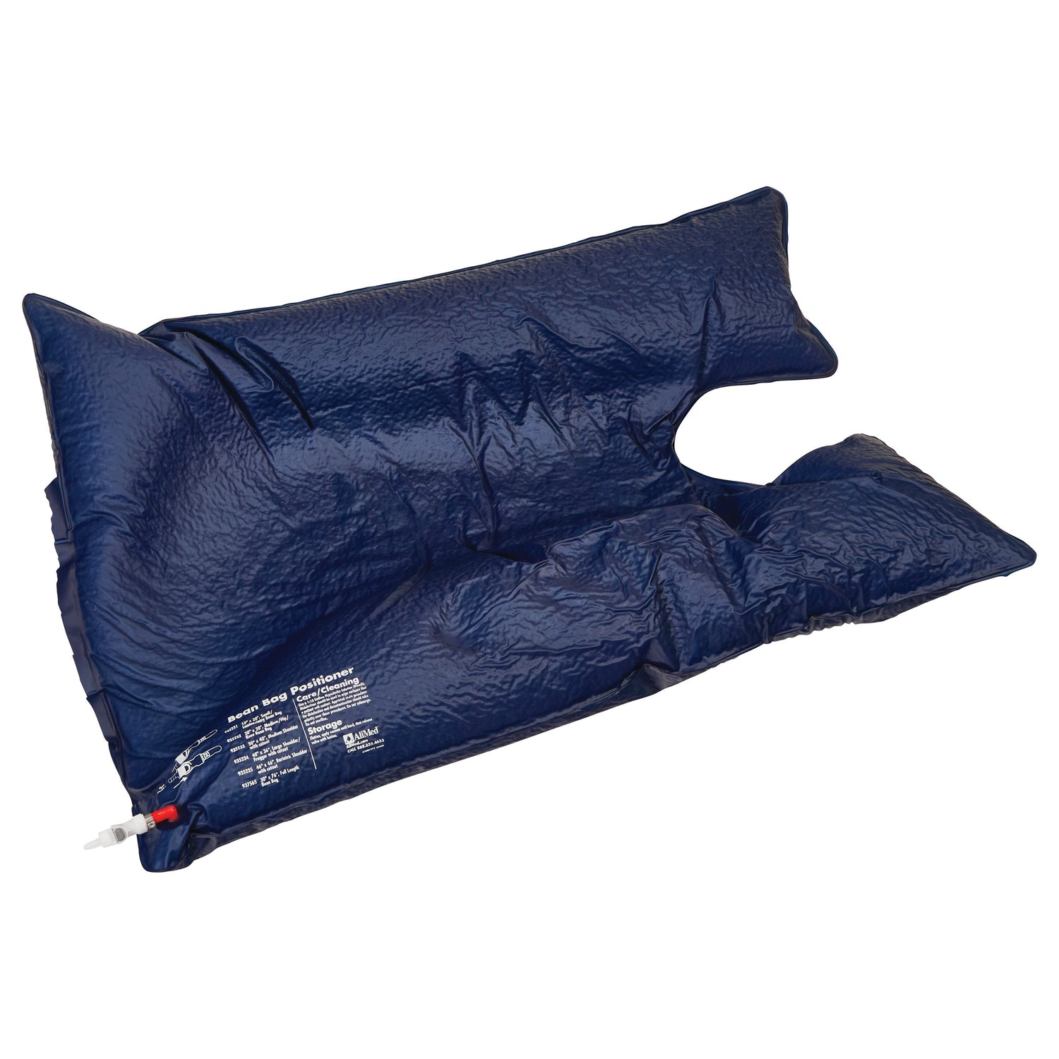 An image of a molded bean bag positioner with cutout representing a category of bean bag positioners