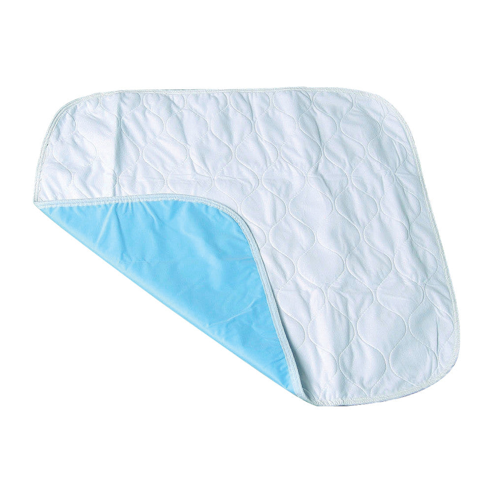 deluxe underpads with fold showing blue backing