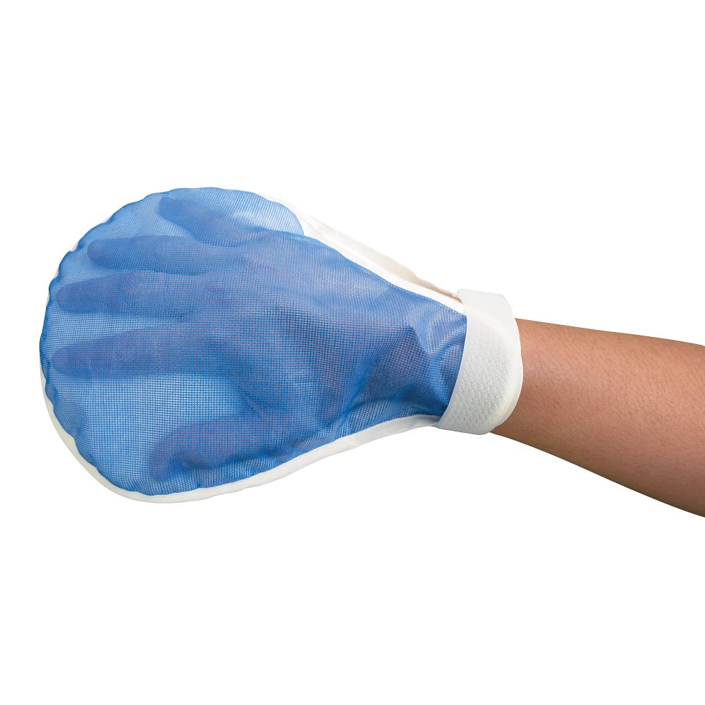 A image showing a mitt protecting hand representing the Restraint category