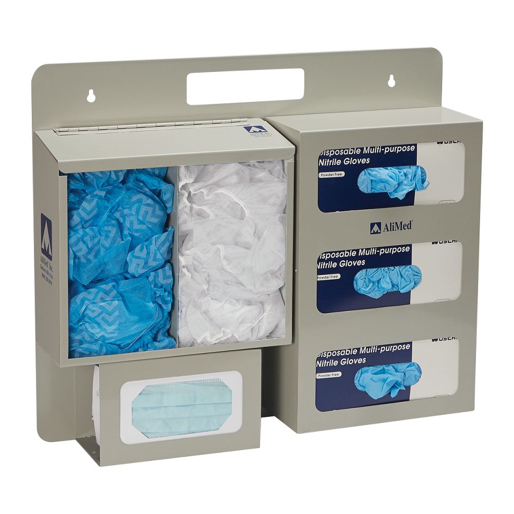 An image of a bulk PPE dispenser representing the PPE & Storage category