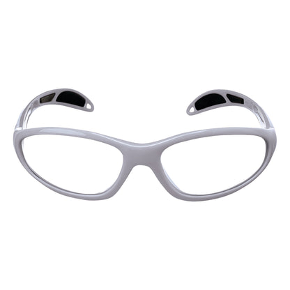 Ultralite Wraparound Radiation Protection Glasses for Petite Faces, Plano, Silver