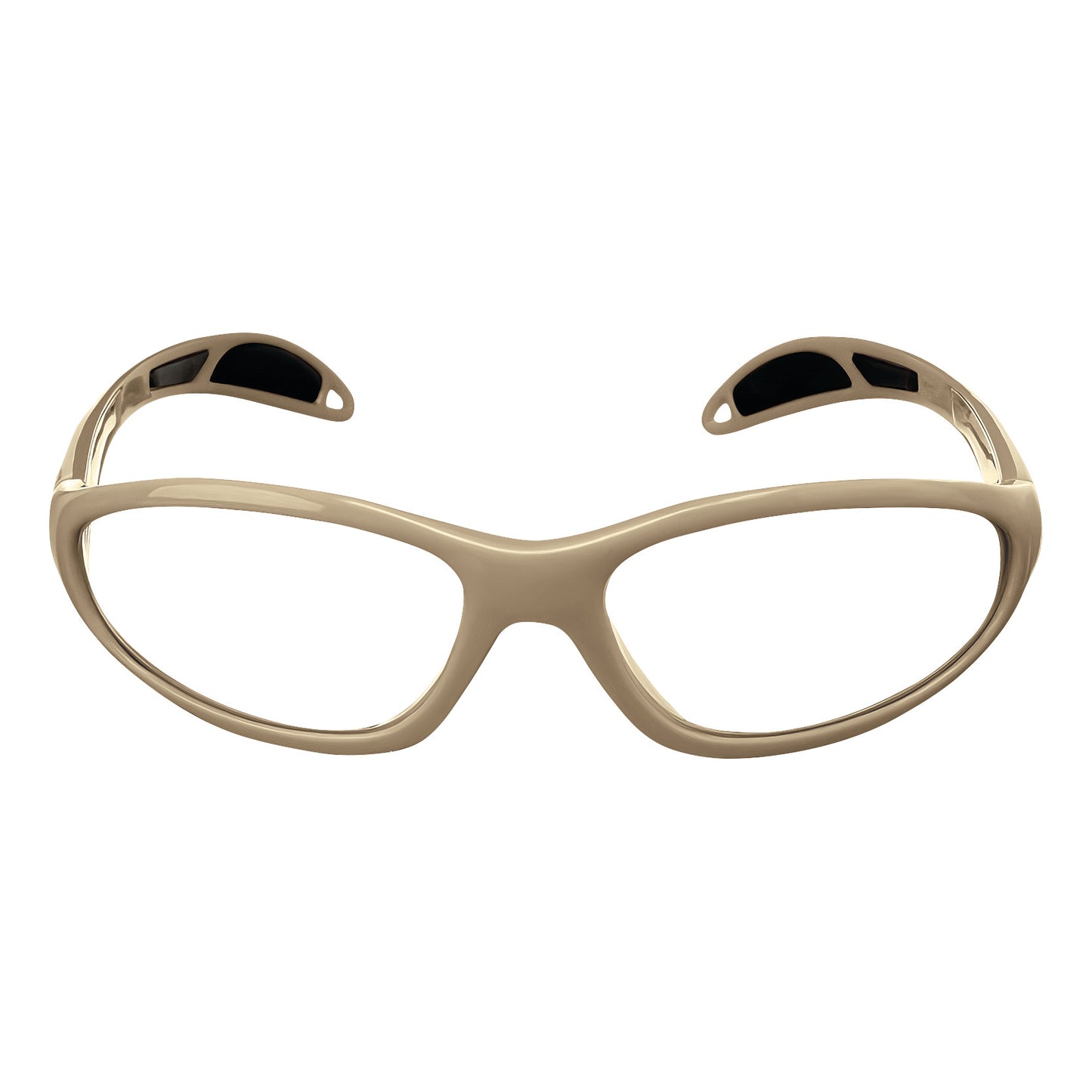 Ultralite Wraparound Radiation Protection Glasses for Petite Faces, Plano, Taupe