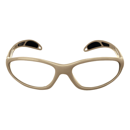Ultralite Wraparound Radiation Protection Glasses for Petite Faces, Plano, Taupe