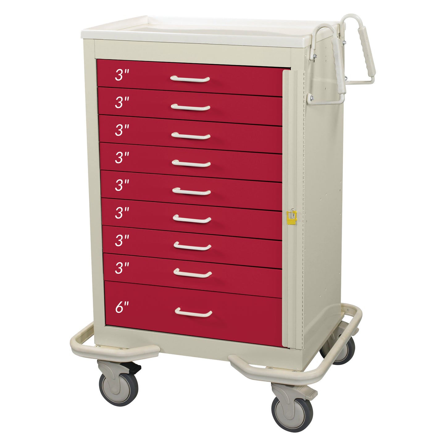 AliMed® Standard Series 9-Drawer Emergency Cart