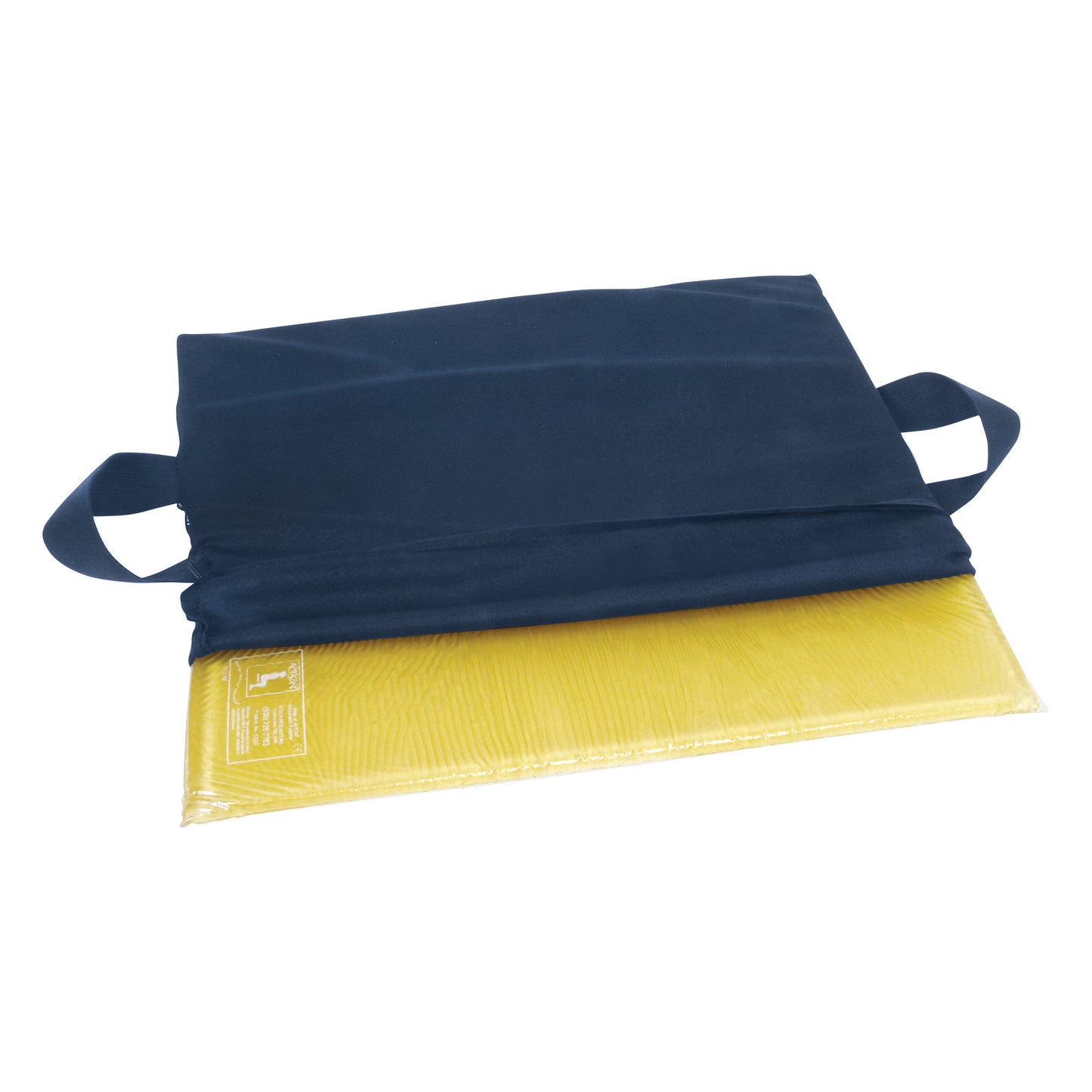 Smooth T-Gel Bariatric Wheelchair Cushion, 22"W x 5/8"H x 18"D, Navy Ripstop Nylon Cover,