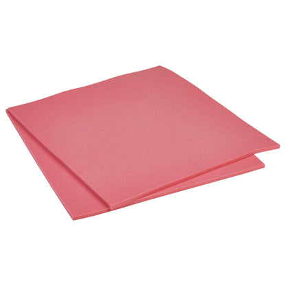 Non-Adhesive T-Foam, Soft, Pink, 18"W x 20"L x 3/8"H, 2 Sheet/Case