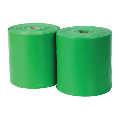 Sup-R Band Non-Latex Exercise Band, Green, Medium, 50-yd. Roll, 2 Roll/Pack