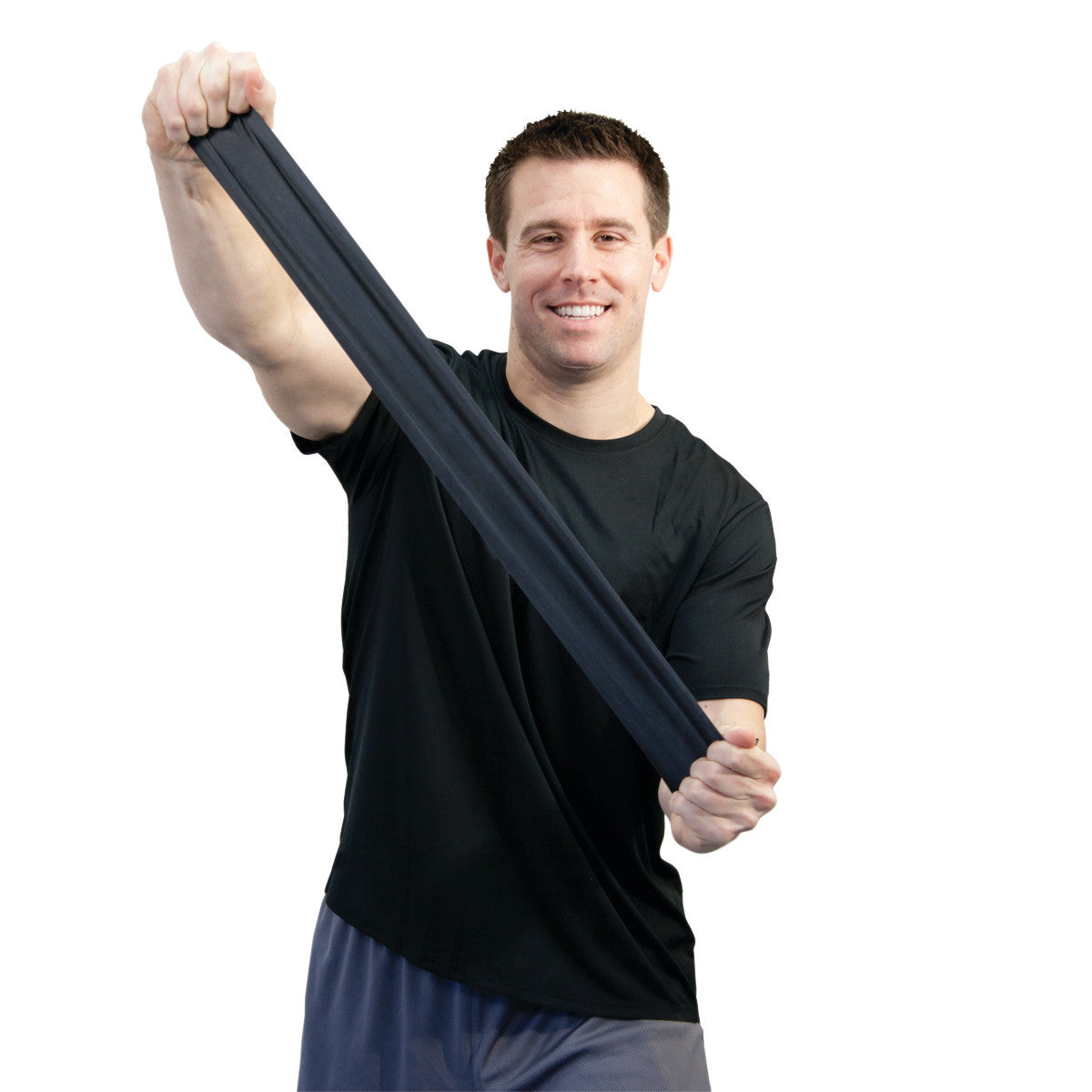 Sup-R Band Non-Latex Exercise Band, Black, X-Heavy, 6-yd. Roll, 2 Roll/Pack
