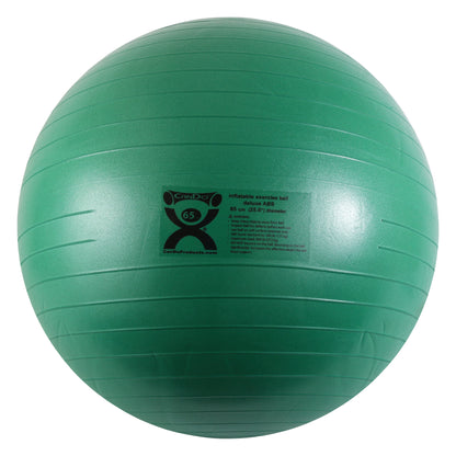 Inflatable Exercise Ball, Green, 25"W (65 cm)