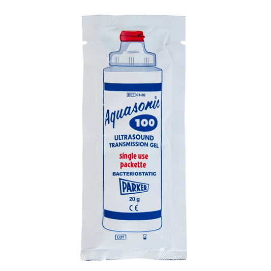 Aquasonic 100 Gel, Sterile, 20-g Pack, 48/Box