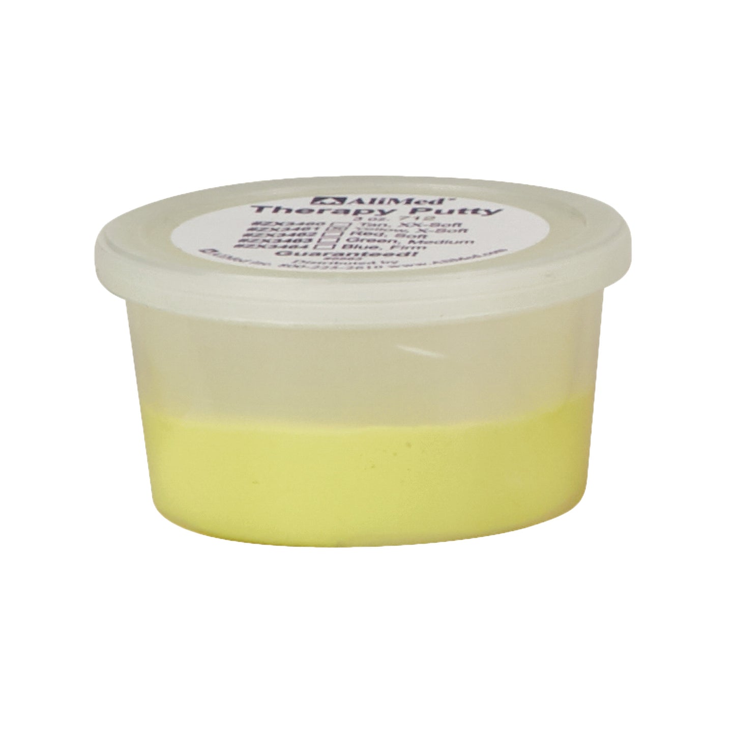 Color-Coded Therapy Putty, Yellow, X-Soft, 3 oz.