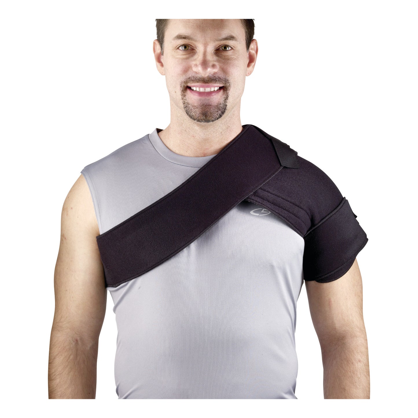 Cold and Hot Compression Wrap, Shoulder Wrap with 4 Gel Packs