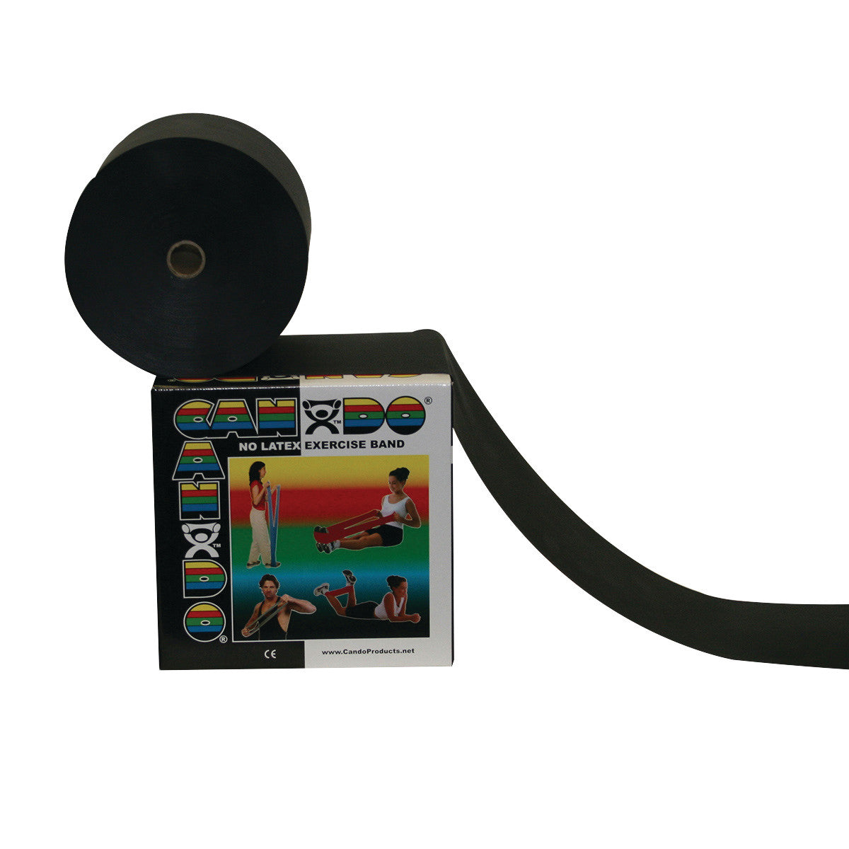 Non-Latex Exercise Band, Black, X-Heavy, 50-yd. Roll