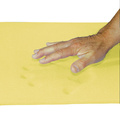 T-Foam, Bed, X-Soft, Yellow, 35"W x 78"L x 2"H, Sheet