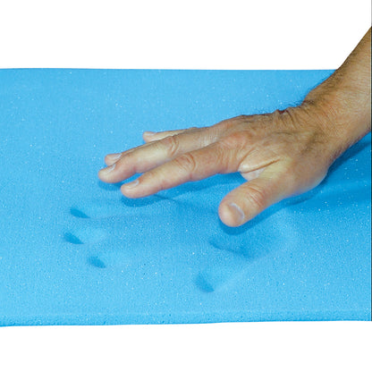 T-Foam, Bed, Medium, Blue, 35"W x 78"L x 1/2"H, Sheet