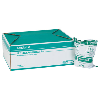 Specialist Plaster of Paris Bandages, Extra Fast Green, 2"W x 3 yds. L, 12 Roll/Box