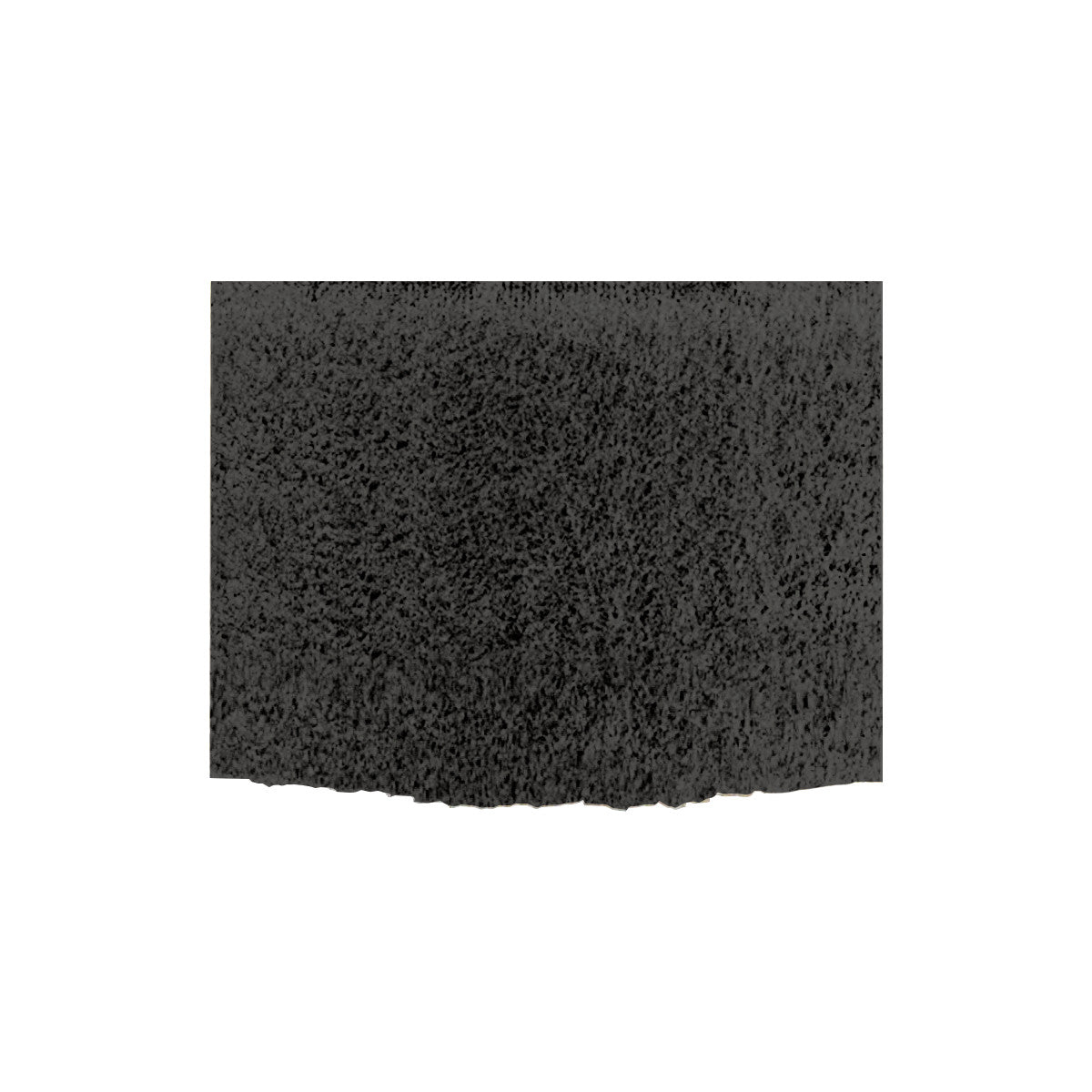 Close-up of a black VELCRO Brand Loop fabric with a textured surface on a white background.