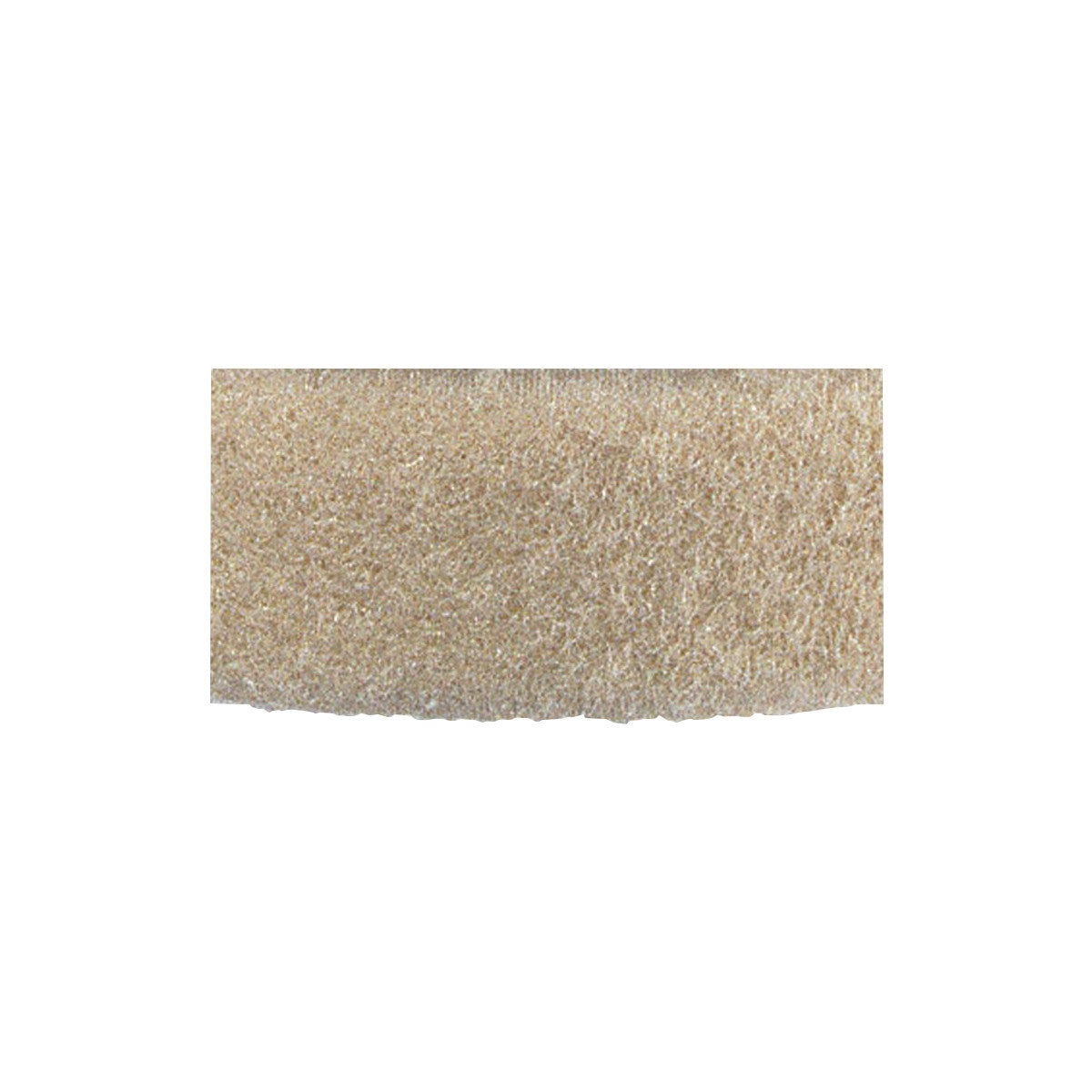 Close-up of beige VELCRO Brand Loop material with a textured, fibrous surface on a white background.