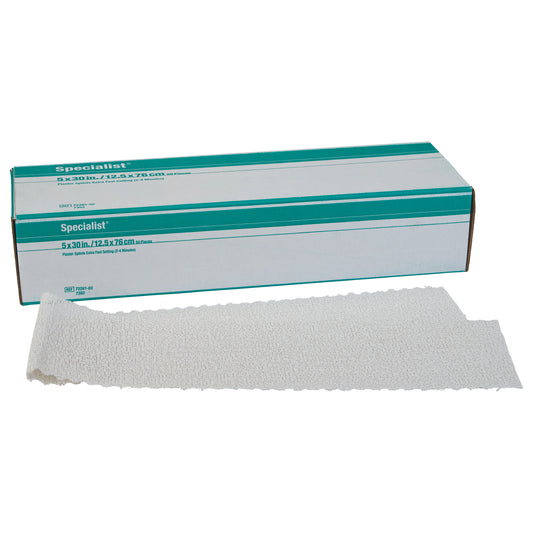 Specialist Plaster Splints, Extra Fast, Green, 5"W x 30"L, 50/Box