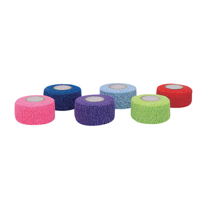 NL Flexible Cohesive Bandage, Color Pack, 1"W x 5 yds., 30 Roll/Case