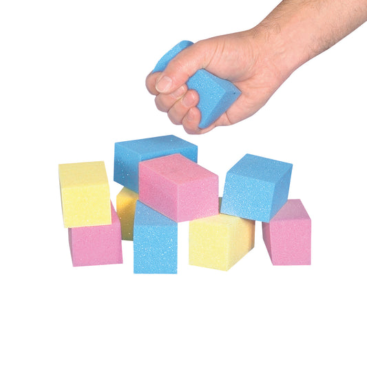 T-Foam Visco Cube Pack 12 Piece/Set (4 of each color)