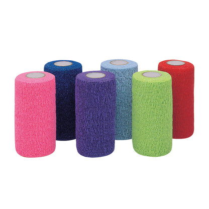 LF2 Flexible Cohesive Bandage, Color Pack, 4"W x 5 yds., 18 Roll/Case