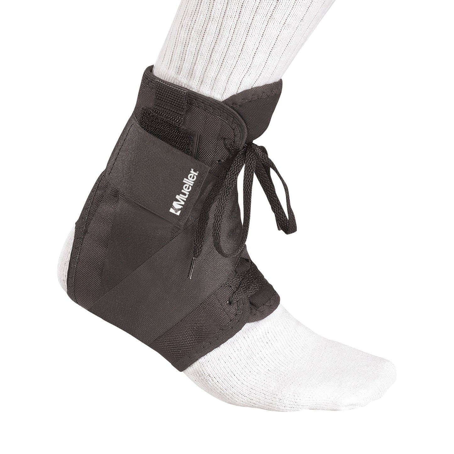 Soft Ankle Brace with Straps, Medium