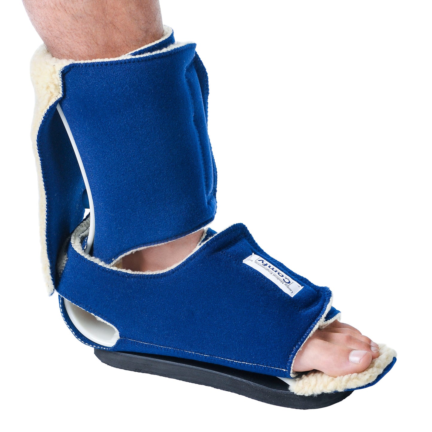 Adult Ambulating Contracture Boot, Fleece-Lined Headliner Cover, Dark Blue