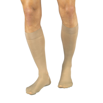 Knee-High Compression Stockings, 20-30mmHg, Beige, Medium, 1 Pair/Pack