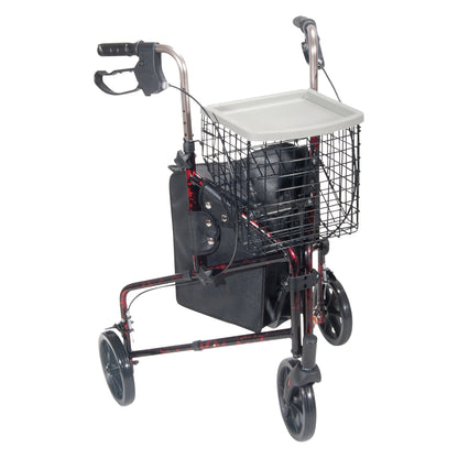 Drive Medical Deluxe 3-Wheel Aluminum Rollator