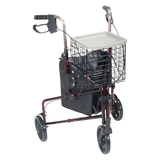 Drive Medical Deluxe 3-Wheel Aluminum Rollator