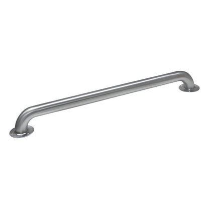Grab Bar, Knurled Stainless Steel, 24"L