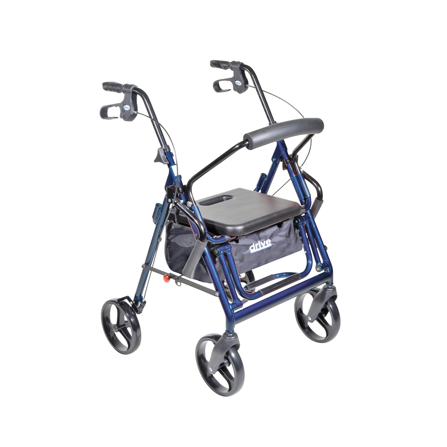 Duet Transport Chair and Rollator, Blue
