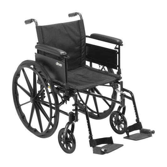 Cruiser X4 Wheelchair with Full Arms and Swing-Away Footrests, 16"W