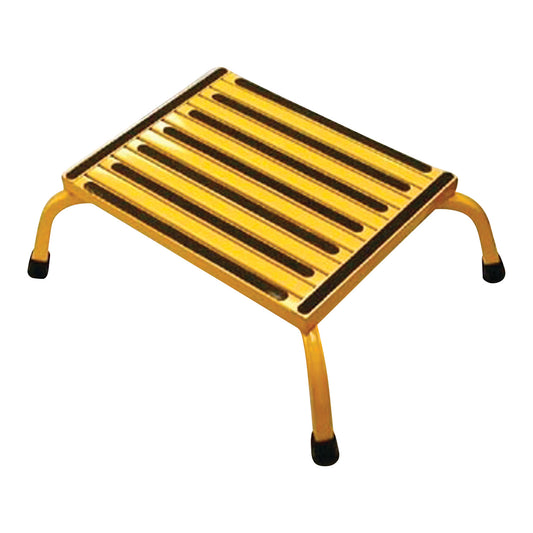 Commercial Safety Step, 15"W x 19"L x 8"H, Safety Yellow