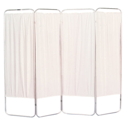 Nonmagnetic Folding Privacy Screen, Standard, 4 Panels, 62"W x 68"H (Extended Width)