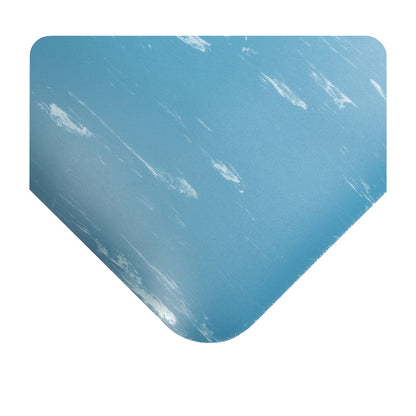 Tile-Top Antimicrobial Mat, Soft, 3'W x 5'L x 1/2"H, Blue