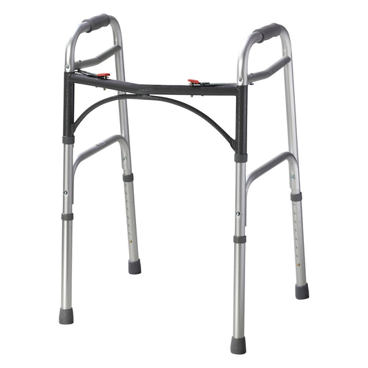 Deluxe Folding Walker with Rubber Tips