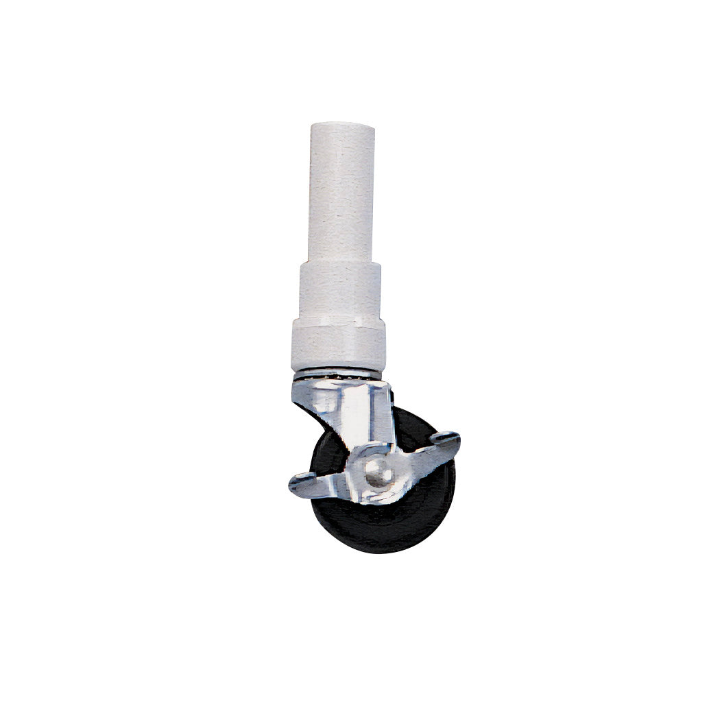 Replacement Caster Set for Healthline PVC Shower Commode Chairs, Model C5W, Zinc/Rubber, 5"W x 1-1/4"D, 4/Set