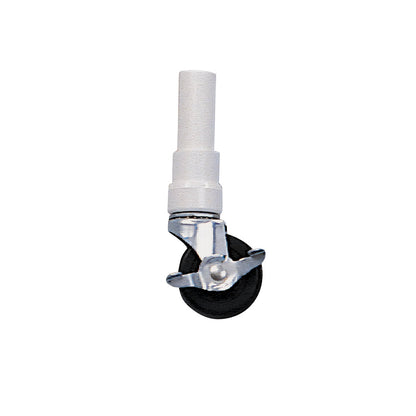Replacement Caster Set for Healthline PVC Shower Commode Chairs, Model C5W, Zinc/Rubber, 5"W x 1-1/4"D, 4/Set