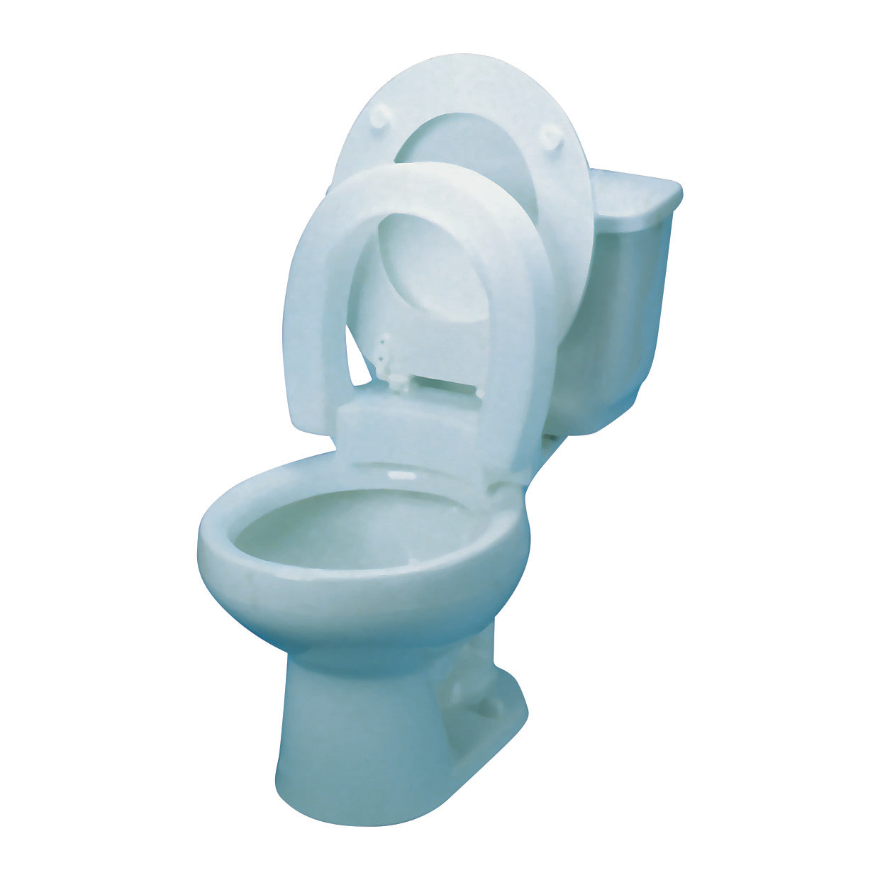 Hinged Elevated Toilet Seat, Standard
